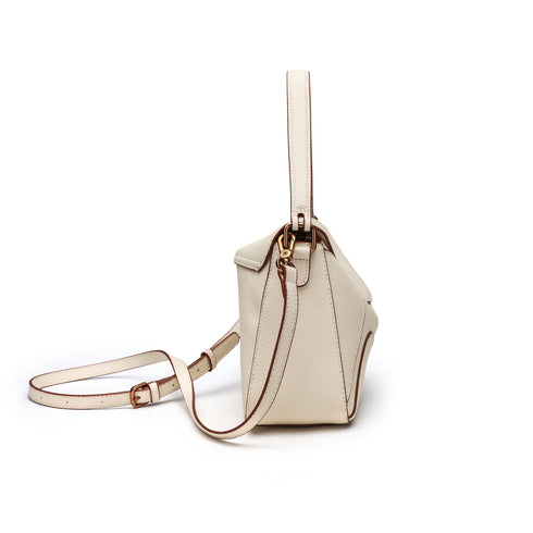 Puzzle Crossbody Bag - White